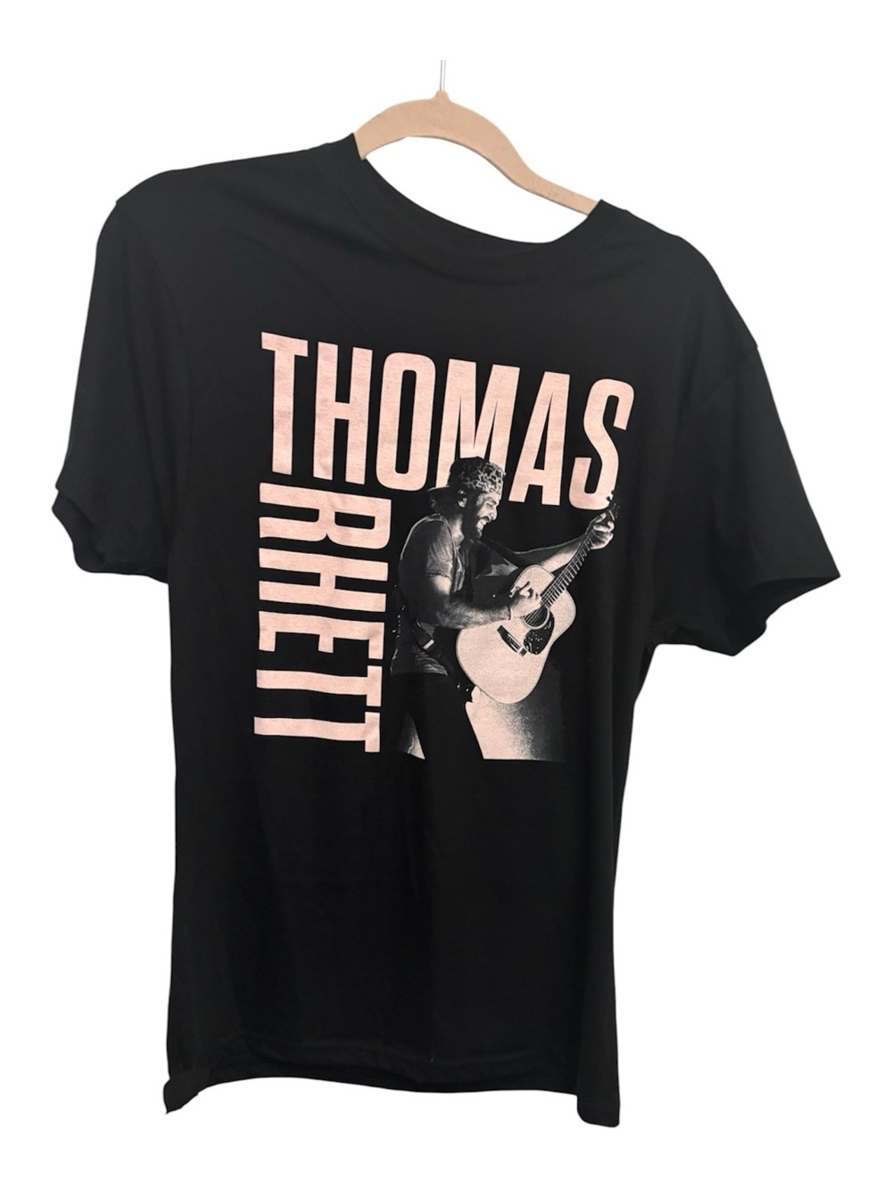 Thomas Rhett Black Graphic Tee with Pink Print